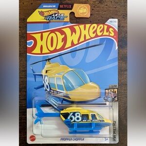 Hot Wheels 2024 Helicopter Propper Chopper HW Metro Toy Car Figure
